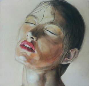 Passione, olio su tela 40x40 cm