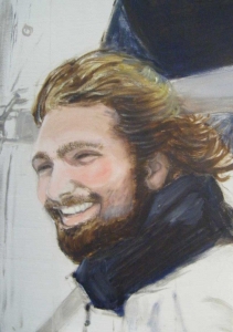 Veleggiando, olio su tela 35x45 cm