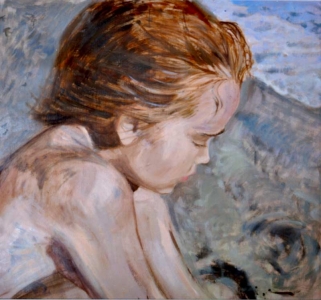 Edoardo, olio su tela 45x50 cm