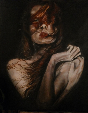 Margot olio su tela